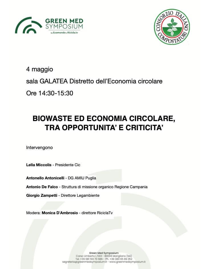 Locandina Green Med Symposium 2023