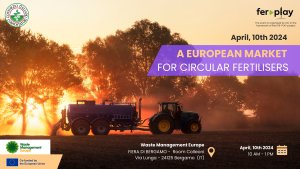 banner "A European market for circular fertilisers" 10 aprile a Waste Management Europe