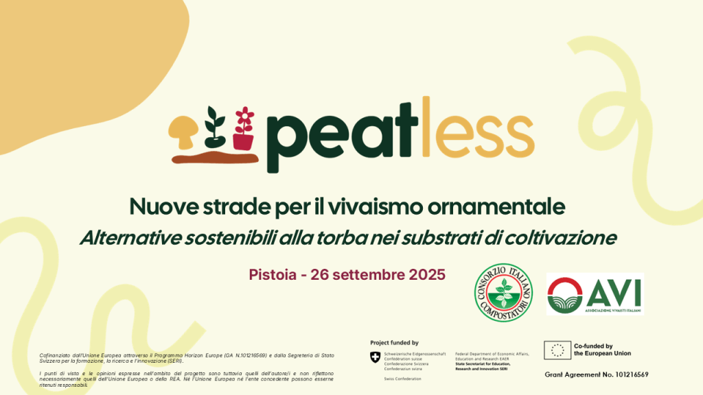 Workshop Progetto Peatless - slide Pistoia 2025